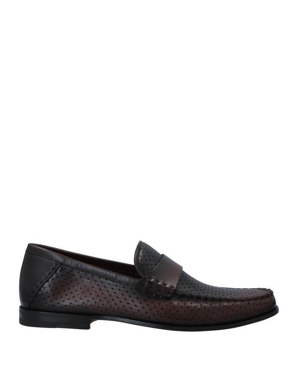 【送料無料】 サントーニ メンズ スリッポン・ローファー シューズ Loafers Dark brown