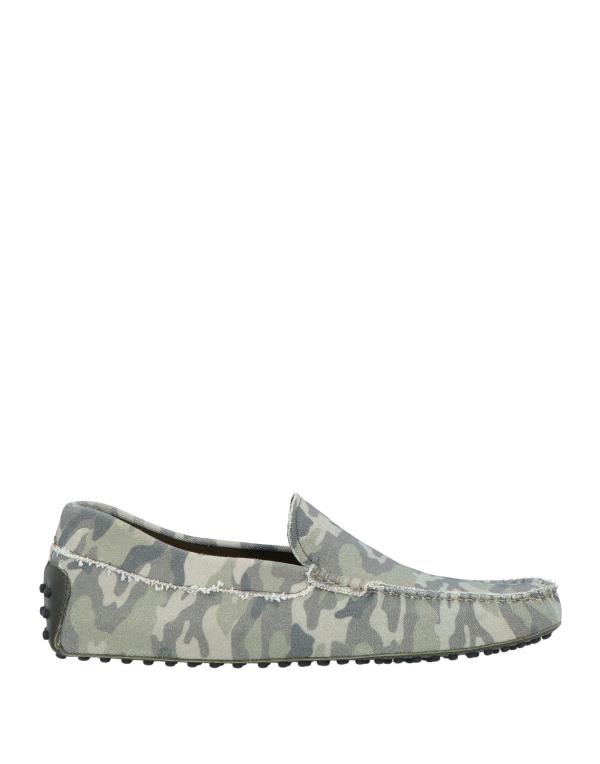 【送料無料】 トッズ メンズ スリッポン・ローファー シューズ Loafers Military green