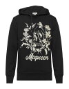 【送料無料】 アレキサンダー・マックイーン メンズ パーカー・スウェット フーディー アウター Hooded sweatshirt Black