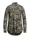 【送料無料】 トッズ メンズ シャツ トップス Patterned shirt Military green