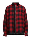 サカイ 【送料無料】 サカイ メンズ シャツ チェックシャツ トップス Checked shirt Red