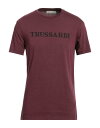 【送料無料】 トラサルディ メンズ Tシャツ トップス T-shirt Burgundy
