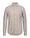 イレブンティ 【送料無料】 イレブンティ メンズ シャツ チェックシャツ トップス Checked shirt Camel