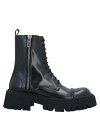 【送料無料】 バレンシアガ メンズ ブーツ・レインブーツ シューズ Boots Steel grey