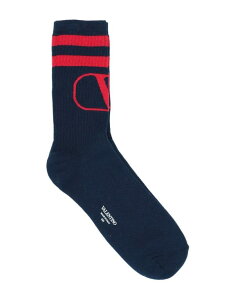 【送料無料】 ヴァレンティノ メンズ 靴下 アンダーウェア Short socks Midnight blue