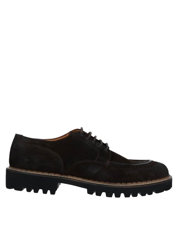 【送料無料】 イレブンティ メンズ スリッポン・ローファー シューズ Laced shoes Dark brown