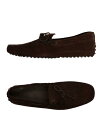 【送料無料】 トッズ メンズ スリッポン・ローファー シューズ Loafers Dark brown