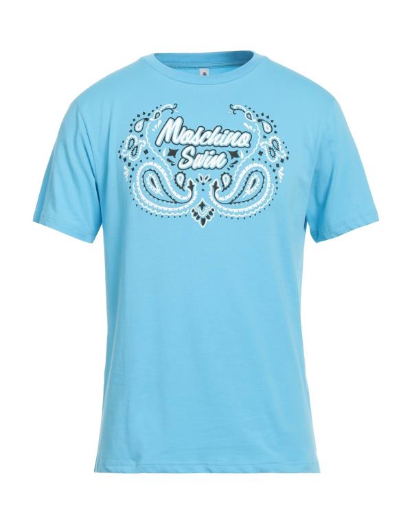 モスキーノ Tシャツ メンズ 【送料無料】 モスキーノ メンズ Tシャツ トップス T-shirt Sky blue