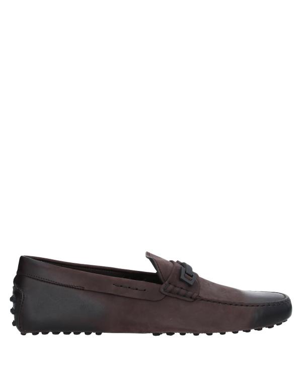 【送料無料】 トッズ メンズ スリッポン・ローファー シューズ Loafers Dark brown