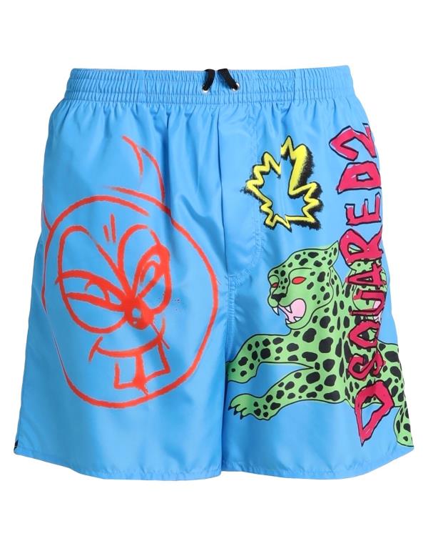 【送料無料】 ディースクエアード メンズ ハーフパンツ・ショーツ 水着 Swim shorts Light blue