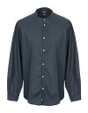 【送料無料】 オフィシナ36 メンズ シャツ トップス Solid color shirt Midnight blue