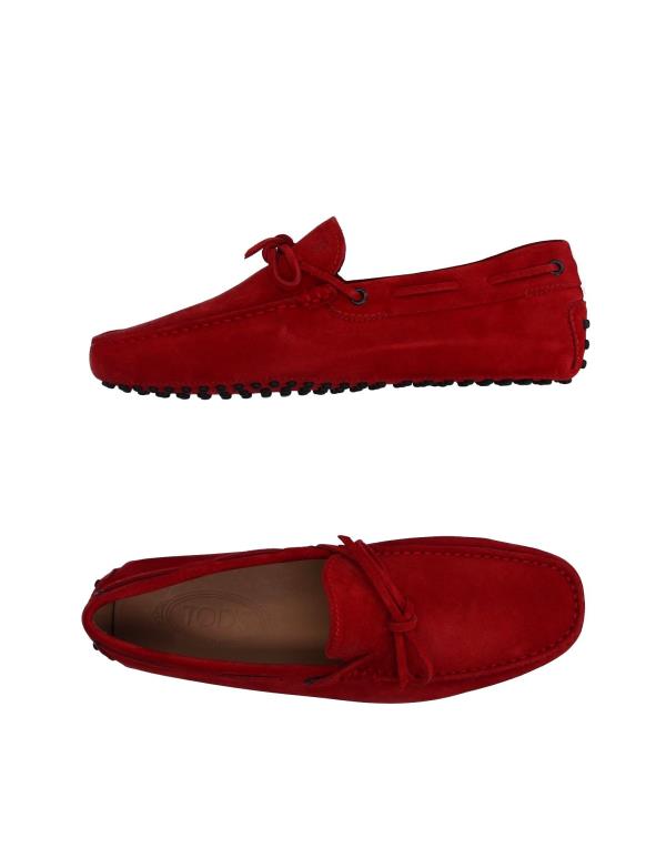 【送料無料】 トッズ メンズ スリッポン・ローファー シューズ Loafers Red