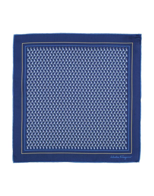 サルヴァトーレフェラガモ 【送料無料】 フェラガモ メンズ マフラー・ストール・スカーフ アクセサリー Scarves and foulards Midnight blue