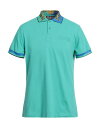 【送料無料】 ヴェルサーチ メンズ ポロシャツ トップス Polo shirt Turquoise