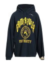 【送料無料】 ラフ・シモンズ メンズ パーカー・スウェット フーディー アウター Hooded sweatshirt Midnight blue