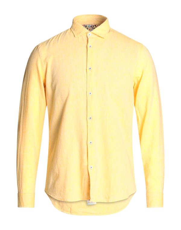  マニュエル リッツ メンズ シャツ リネンシャツ トップス Linen shirt Yellow