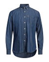 【送料無料】 アクアスキュータム メンズ シャツ トップス Solid color shirt Midnight blue