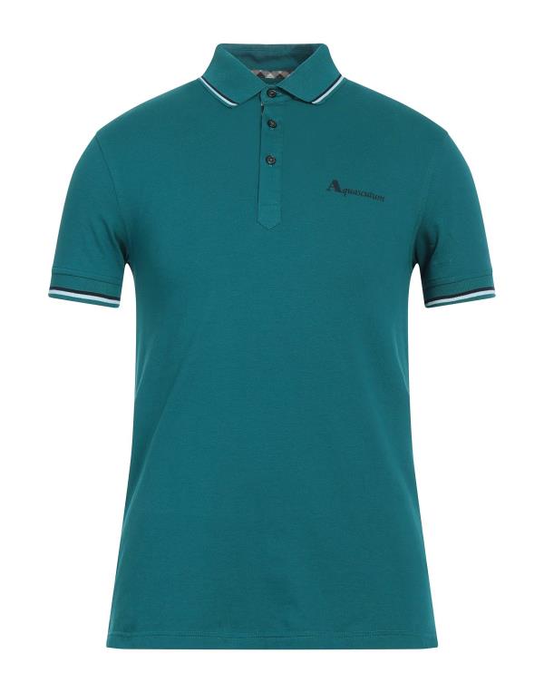 【送料無料】 アクアスキュータム メンズ ポロシャツ トップス Polo shirt Deep jade