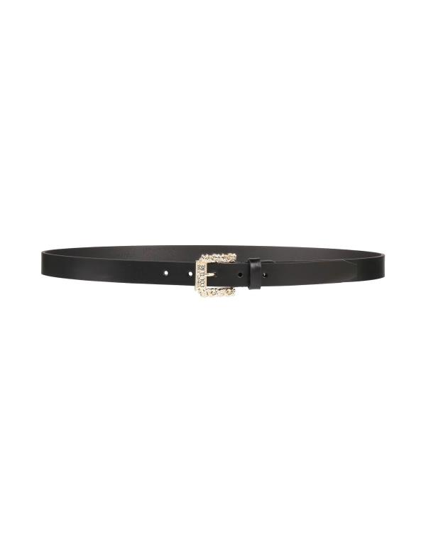 ベルサーチ 【送料無料】 ヴェルサーチ メンズ ベルト アクセサリー Leather belt Black