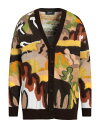 【送料無料】 ディースクエアード メンズ カーディガン アウター Cardigan Dark brown