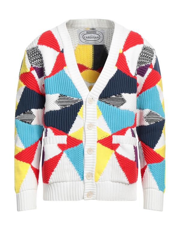 【送料無料】 ミッソーニ メンズ カーディガン アウター Cardigan Red