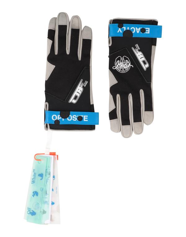 【送料無料】 オフホワイト メンズ 手袋 アクセサリー Gloves Black