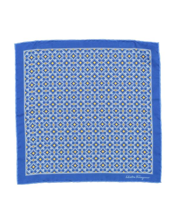 サルヴァトーレフェラガモ 【送料無料】 フェラガモ メンズ マフラー・ストール・スカーフ アクセサリー Scarves and foulards Blue