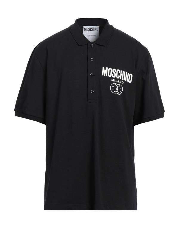  モスキーノ メンズ ポロシャツ トップス Polo shirt Black