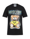 【送料無料】 モスキーノ メンズ Tシャツ トップス T-shirt Black