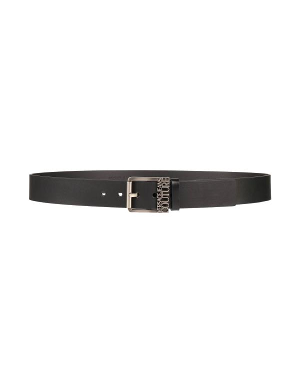 ベルサーチ 【送料無料】 ヴェルサーチ メンズ ベルト アクセサリー Leather belt Black