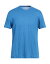 【送料無料】 マジェスティック メンズ Tシャツ トップス Basic T-shirt Azure