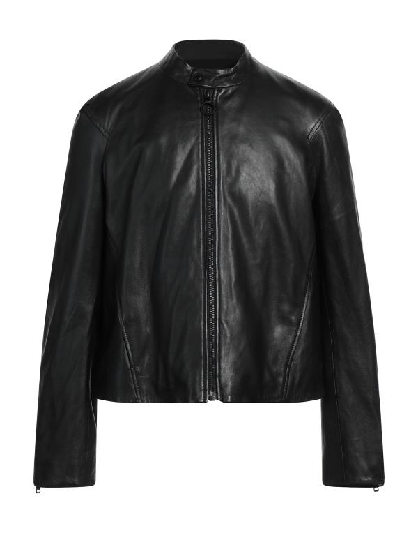 【送料無料】 トラサルディ メンズ ジャケット・ブルゾン アウター Biker jacket Black