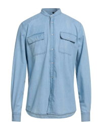 【送料無料】 リュー・ジョー メンズ シャツ トップス Solid color shirt Blue