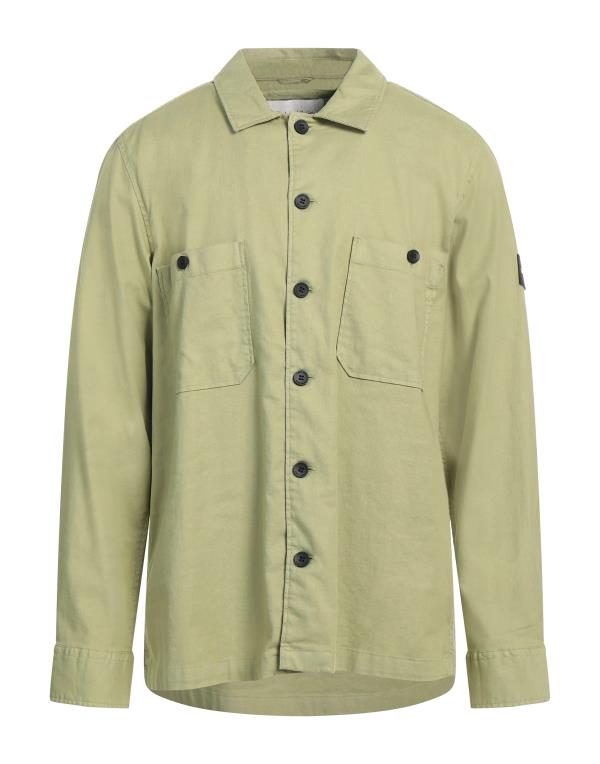 カルバン・クライン 【送料無料】 カルバンクライン メンズ シャツ トップス Solid color shirt Sage green