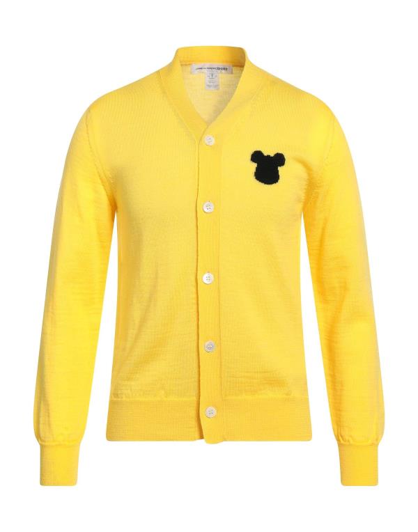 【送料無料】 コム・デ・ギャルソン メンズ カーディガン アウター Cardigan Yellow