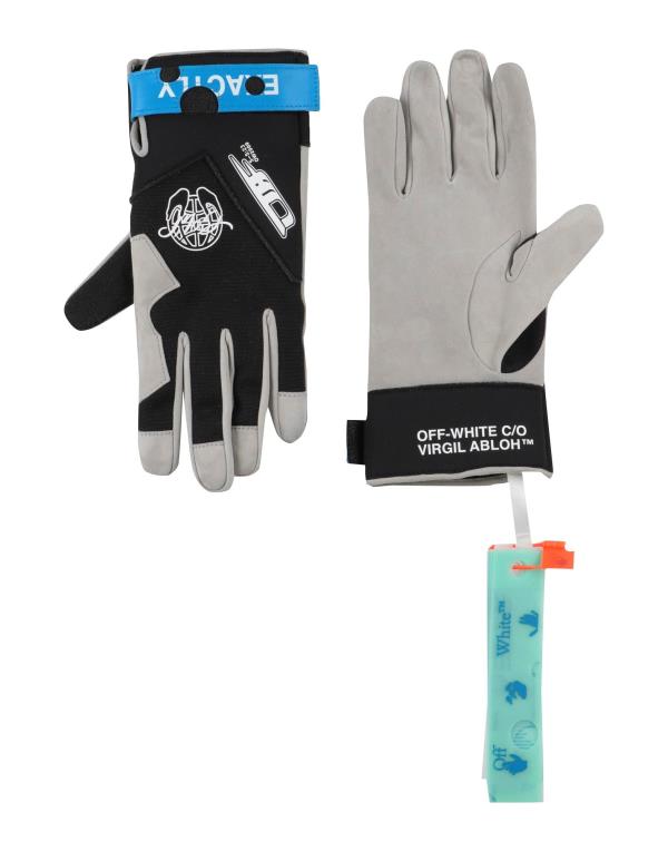 【送料無料】 オフホワイト メンズ 手袋 アクセサリー Gloves Black