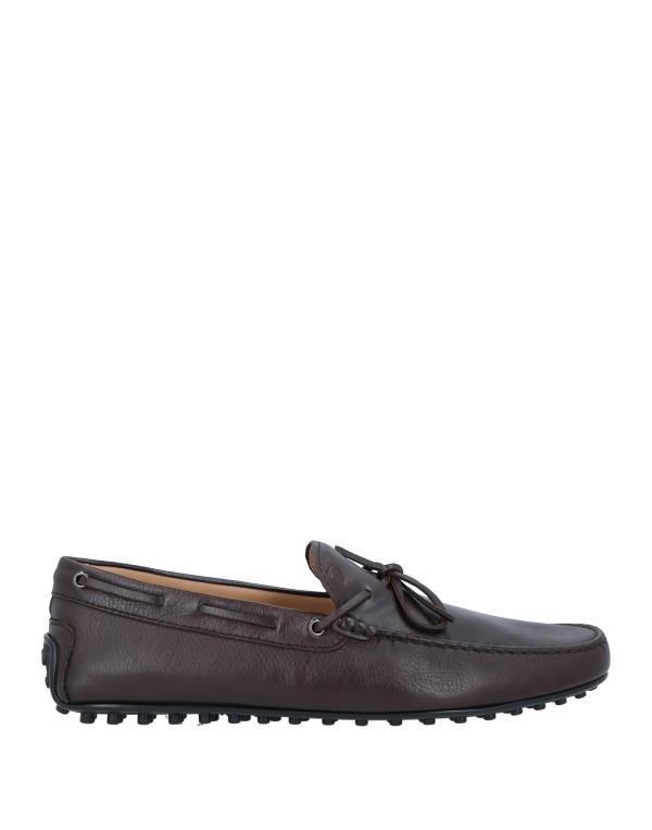 【送料無料】 トッズ メンズ スリッポン・ローファー シューズ Loafers Dark brown