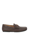 【送料無料】 トッズ メンズ スリッポン・ローファー シューズ Loafers Dark brown