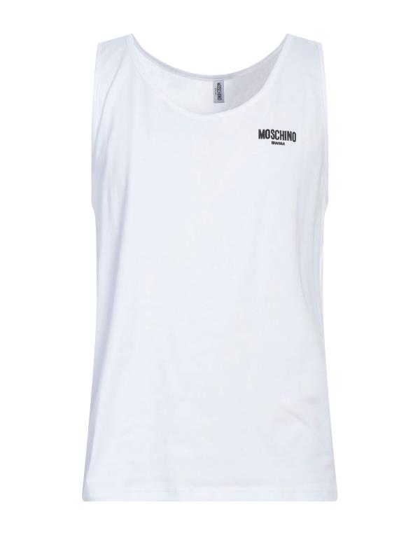 【送料無料】 モスキーノ メンズ タンクトップ トップス Tank top White