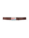 【送料無料】 ディースクエアード メンズ ベルト アクセサリー Leather belt Dark brown