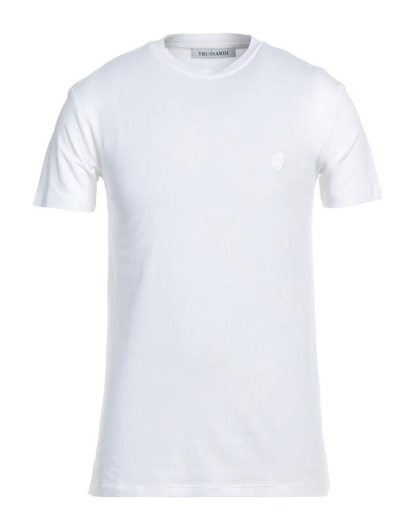 【送料無料】 トラサルディ メンズ Tシャツ トップス Basic T-shirt White