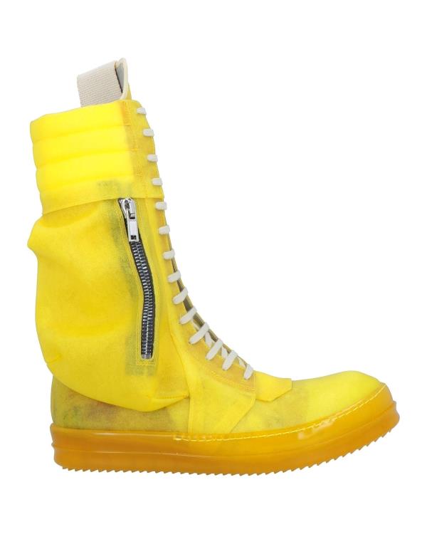 【送料無料】 リックオウエンス メンズ ブーツ・レインブーツ シューズ Boots Yellow