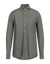  アレッサンドロゲラルディ メンズ シャツ トップス Solid color shirt Military green