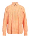 【送料無料】 アレッサンドロゲラルディ メンズ シャツ チェックシャツ トップス Checked shirt Orange