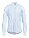 【送料無料】 アレッサンドロゲラルディ メンズ シャツ トップス Striped shirt Light blue