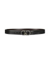 【送料無料】 フェラガモ メンズ ベルト アクセサリー Leather belt Black