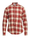 yz CueB Y Vc `FbNVc gbvX Checked shirt Rust