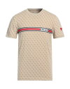 【送料無料】 ゲス メンズ Tシャツ トップス T-shirt Beige