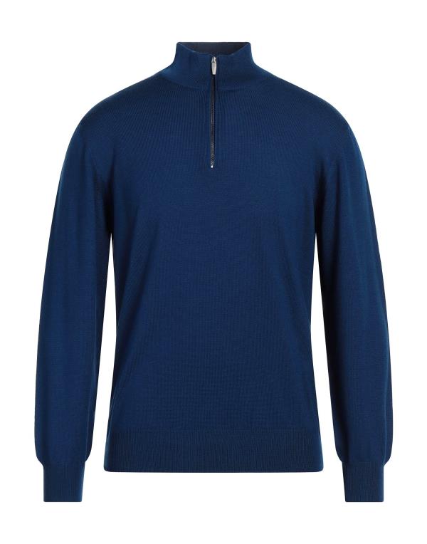 ドルモア 【送料無料】 ドルモア メンズ ニット・セーター アウター Sweater with zip Blue
