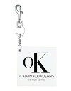 【送料無料】 カルバンクライン メンズ キーケース・キーリング アクセサリー Key ring White